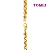 TOMEI Dual-Tone Hexagon Linked Bracelet, Yellow Gold 916 (9M-B6713S-2C)