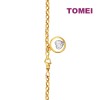 TOMEI Heart in a Circle Bracelet, Yellow Gold 916 (9M-B6909-2C)