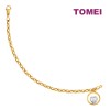 TOMEI Heart in a Circle Bracelet, Yellow Gold 916 (9M-B6909-2C)