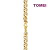 TOMEI Dual-Tone Spiral Bracelet, Yellow Gold 916 (9M-B7000L-2C)