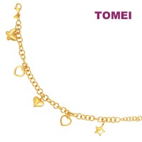 TOMEI Bracelet, Yellow Gold 916 (9M-BL111-1C)