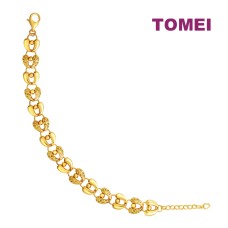 TOMEI Bracelet, Yellow Gold 916 (9M-BR3860-1C)