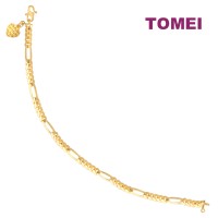 TOMEI Bracelet, Yellow Gold 916 (9M-MDK924-10)