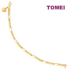 TOMEI Bracelet, Yellow Gold 916 (9M-MDK924-10)