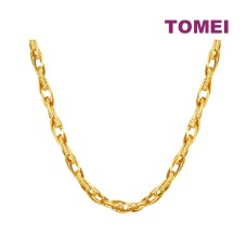 TOMEI Layered Loop Necklace, Yellow Gold 916 (9N-N6940C-S-1C)