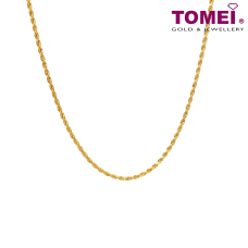 TOMEI Twisted Sg Long Chain, Yellow Gold 916 (9N-SXQC18-30)