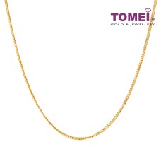 TOMEI First Love Necklace, Yellow Gold 916 (52cm)