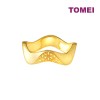 TOMEI Sri Puteri Collection Wavy Ring Yellow Gold 916 (9O-YG0977R-1C)