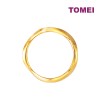 TOMEI Sri Puteri Collection Wavy Ring Yellow Gold 916 (9O-YG0977R-1C)