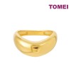 TOMEI Anastasia Sophisticated Curved Ring, Yellow Gold 916 (AS-YG0918R-1C)