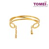 TOMEI Anastasia Bangle, Yellow Gold 916 (AS-YG1329B-1C)