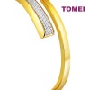 TOMEI Anastasia Dual-Tone Extended C-Shape Bangle, Yellow Gold 916 (AS-YG1501B-2C)