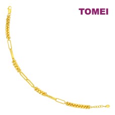 TOMEI Bundled Beads Bracelet, Yellow Gold 916 (BB3601-1C)