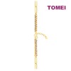 TOMEI Dual-Tone Laser Bead Linked Bracelet, Yellow Gold 916 (BB3601-2C)