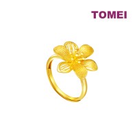 TOMEI Blooming Flower Ring, Yellow Gold 999 (BTR-HUA-23009-13)