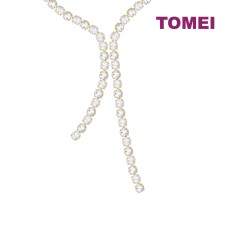 TOMEI Diamond Cut Collection Eternity Necklace, Yellow Gold 916 (DC-YG1470N-2C)