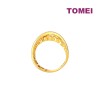 TOMEI Lusso Italia Intercross Ring, Yellow Gold 916 (FUR0237-1C-12)