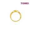 TOMEI Lusso Italia Buckle Concept Ring, Yellow Gold 916 (FUR0252-1C-12)