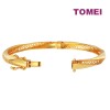 TOMEI Puteri Slender Elegant Bangle, Yellow Gold 916 (9L-YG1424B-1C)