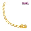 TOMEI Dual-Tone Heart Trace Bracelet, Yellow Gold 916 (9M-B6466-2C)