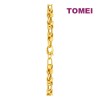 TOMEI Cube-Linked Bracelet, Yellow Gold 916 (9M-BR3810-1C)