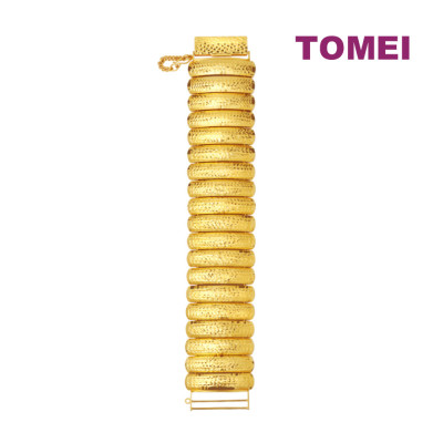 TOMEI Pulut Dakap Bracelet, Yellow Gold 916 ( 9M-MWK20002-40-2C )