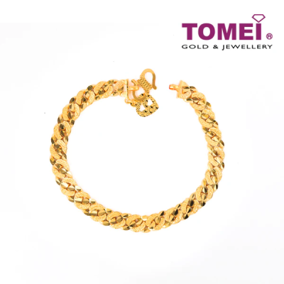 TOMEI Bracelet, Yellow Gold 916 (9M-ZSDK15-XR)