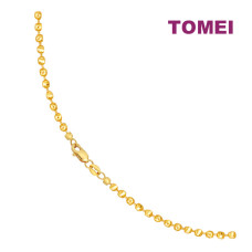 TOMEI Minimalist Ball Necklace, Yellow Gold 916 ( 9N-KKP7642-1C )