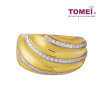 TOMEI Diamond Cut Collection Adeena Ring, Yellow Gold 916 (9O-YG0858R-2C)