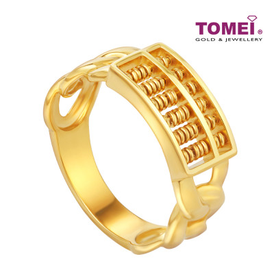 TOMEI Abacus Ring, Yellow Gold 916 (9O-YG0891R-1C)
