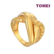 TOMEI Knotted Ring, Yellow Gold 916 (9O-YG0899R-1C)