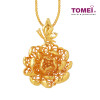 TOMEI Blooming Flower Pendant, Yellow Gold 916 (9P-YG1128P-1C)