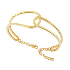 TOMEI Anastasia Bangle, Yellow Gold 916 (AS-YG1328B-1C)