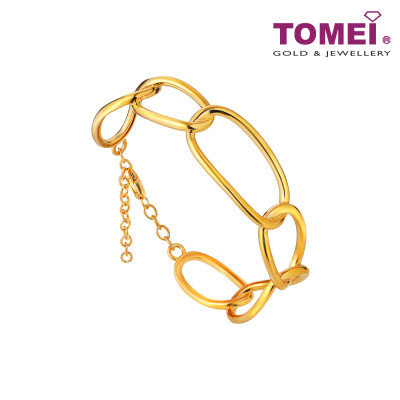 TOMEI Anastasia Bangle, Yellow Gold 916 (AS-YG1331B-1C)