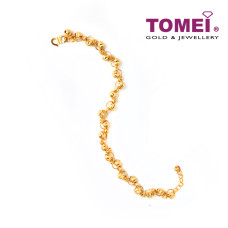 TOMEI Passel of Glamorous Spheres Bracelet, Yellow Gold 916 (BB1317-B-1C) (BB1317-B-1C)