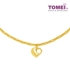TOMEI Lusso Italia Hollow Heart Bracelet, Yellow Gold 916 (IM-B22WA0511-1C)