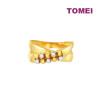 TOMEI Lusso Italia Dual-Tone Beads Ring, Yellow Gold 916 (IO-16-TY-7659-2C)