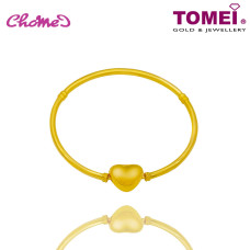 TOMEI Chomel Bangle, Yellow Gold 916 (TM-BK003-1C)